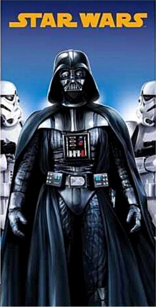 Star Wars Badetuch Darth Vader, Mikrofaser, Strandtuch 70 x 140 cm schnelltrockend Bild 1