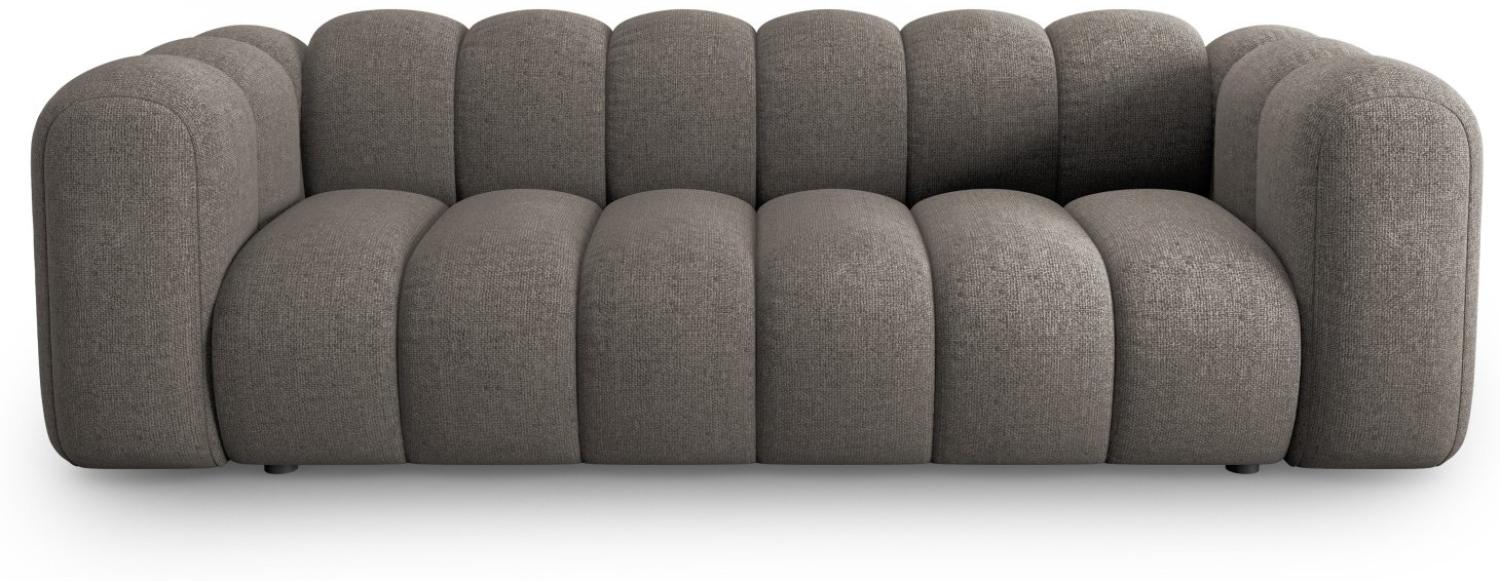 Micadoni Sofa Lupine 3-Sitzer Chenille Grau Bild 1