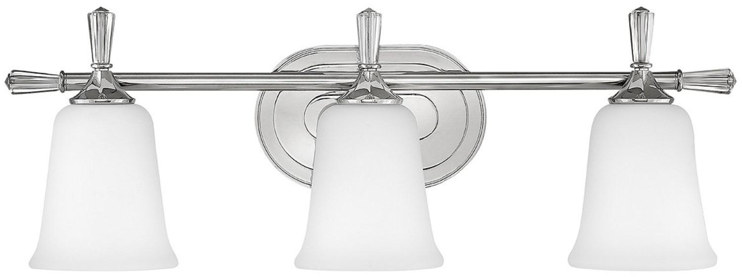 Elstead Lighting Blythe 3-Light Wandleuchte Nickel poliert 3-flammig IP44 Bild 1