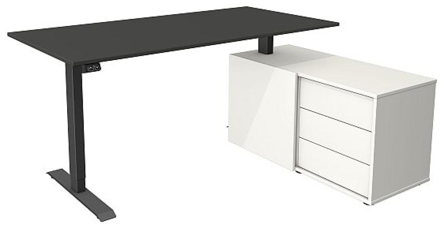 Kerkmann Schreibtisch Sitz- /Stehtisch Move 1 anthrazit 180x80x74-123 cm anthrazit Bild 1