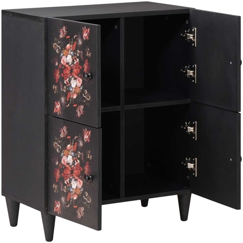 vidaXL Stauraumschränke Mehrfarbig 60 x 33,5 x 75 cm Massivholz Mango 4018726 Bild 1