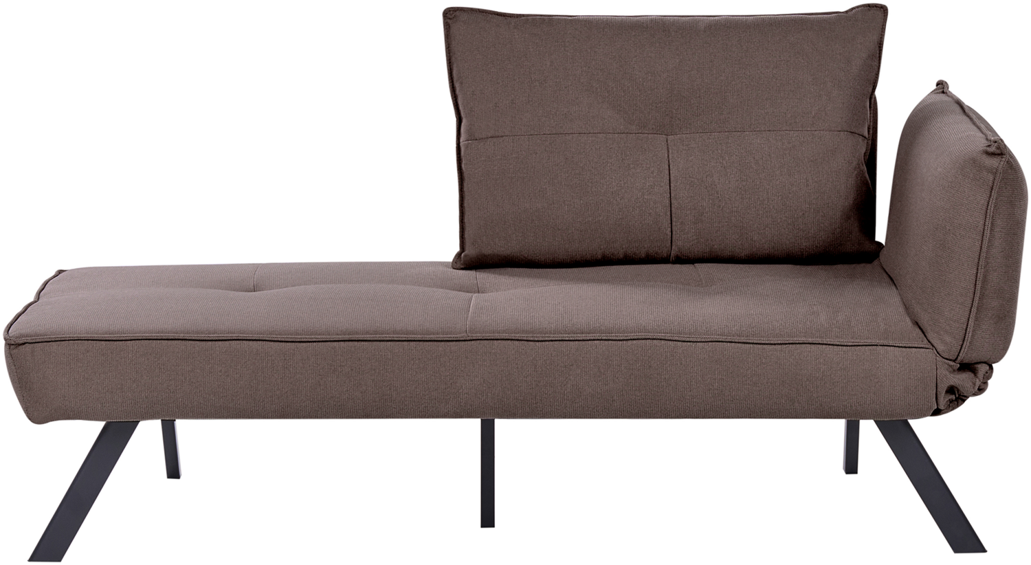 Rechtsseitige Chaiselounge ROCAMADOUR Stoff Braun Bild 1