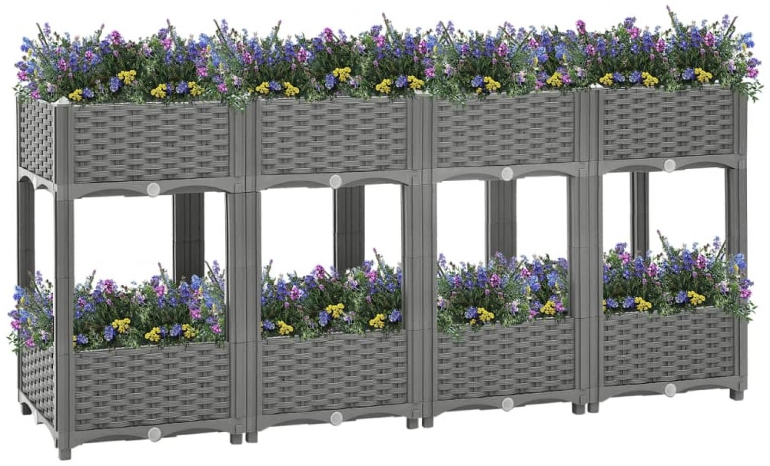 vidaXL Hochbeet 160x40x71 cm Polypropylen 153300 Bild 1