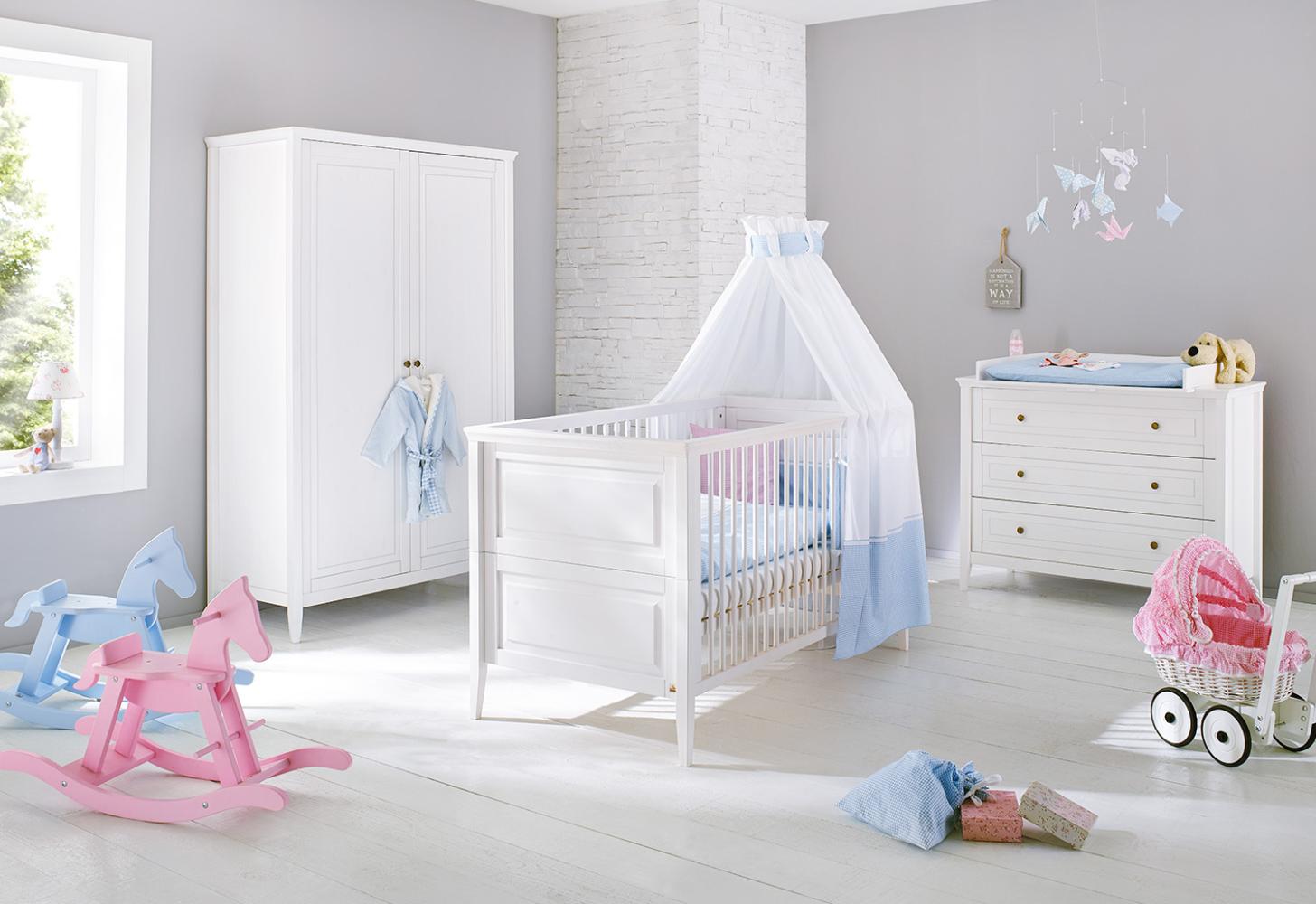 Pinolino 'Smilla' 3-tlg. Babyzimmer-Set weiß Bild 1