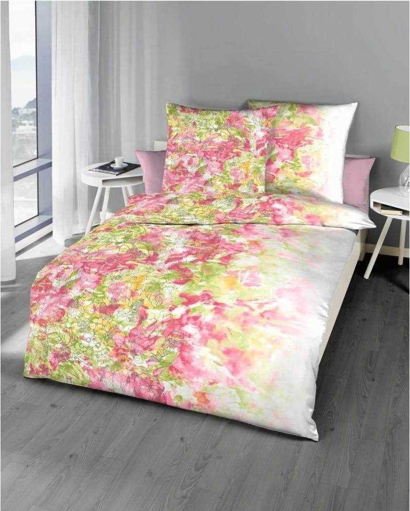 Kaeppel Mako Satin Bettwäsche Blumen Wild Paradise Weiss 155x220 cm Bild 1