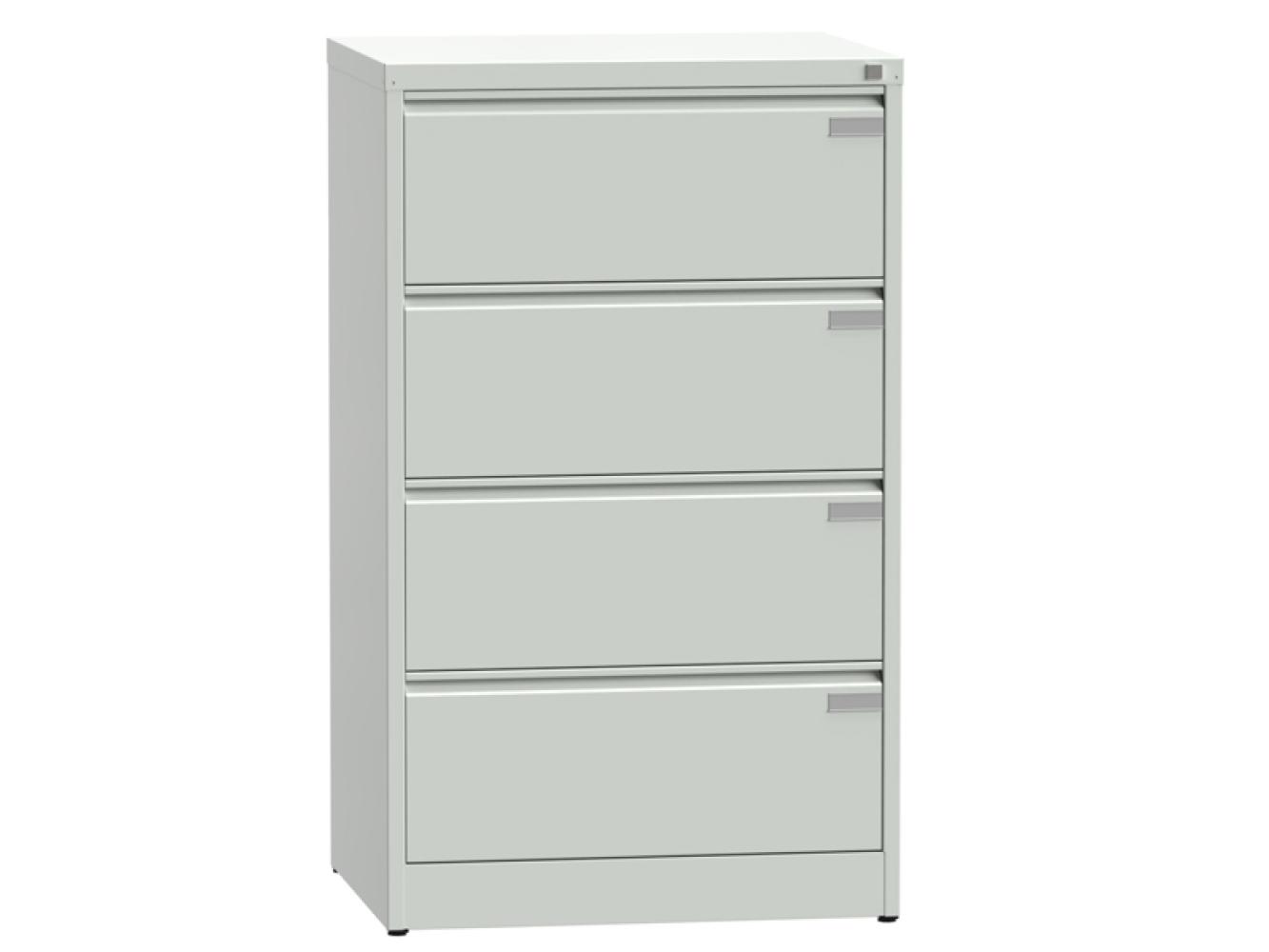 ASM Aktenschrank 4 Schubladen RAL7035 Bild 1