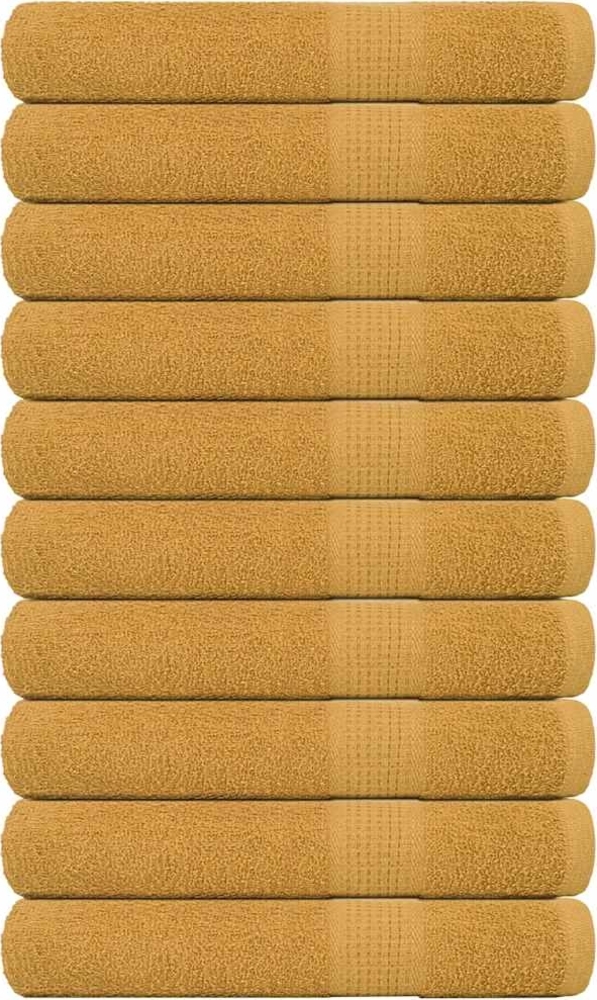 Handtücher 10 Stk. Golden 100x200 cm 360 g/m² 100% Baumwolle 136820 Bild 1