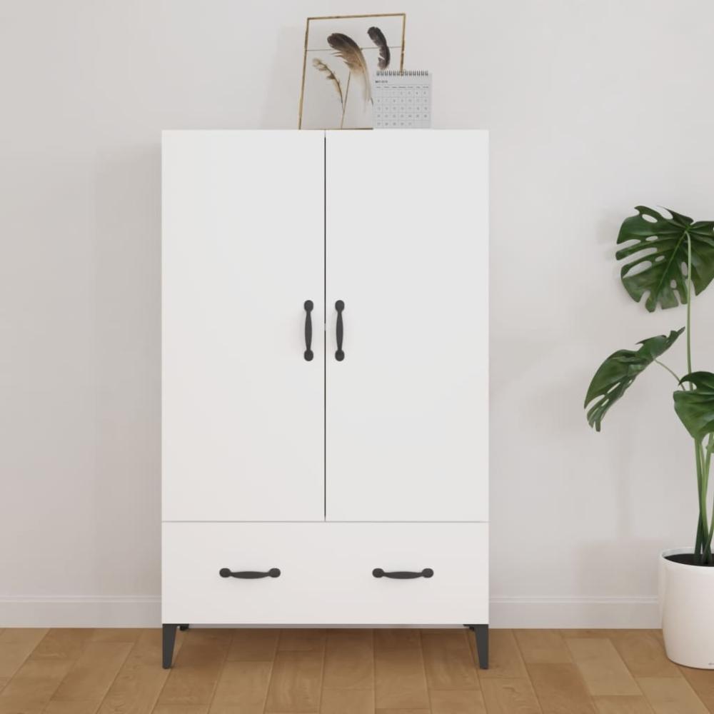 Highboard >812100< (BxHxT: 70 x 115 x 31 cm) in Weiß - 70 x 115 x 31 cm (BxHxT) Bild 1