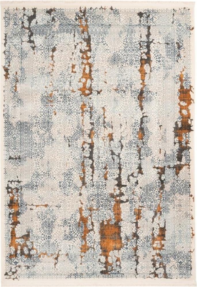 Kayoom Teppich Palace 200 Grau / Orange 160cm x 230cm Bild 1