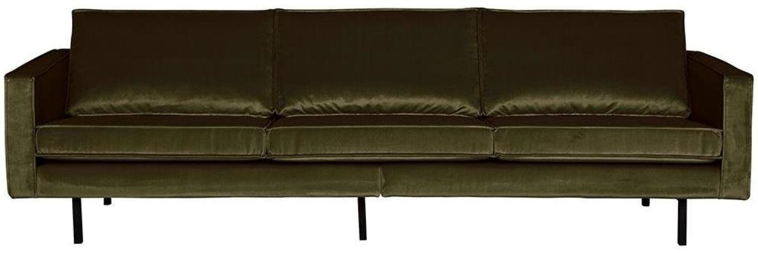 BePureHome Rodeo Sofa Samt Dark Green Hunter 3 Sitzer Bild 1