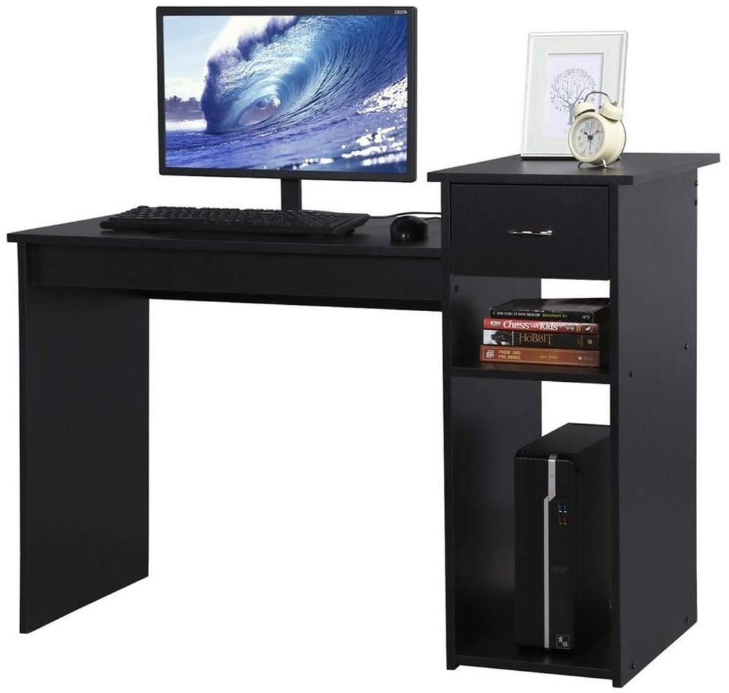 Yaheetech Schreibtisch, Computertisch mit Ablagefach und Schublade Bild 1