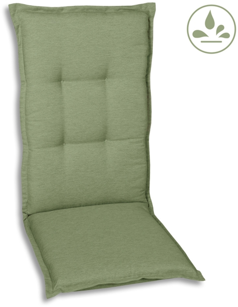 GO-DE Mittellehner-Auflage 108 cm x 50 cm x 7 cm, salbeigrün Bild 1