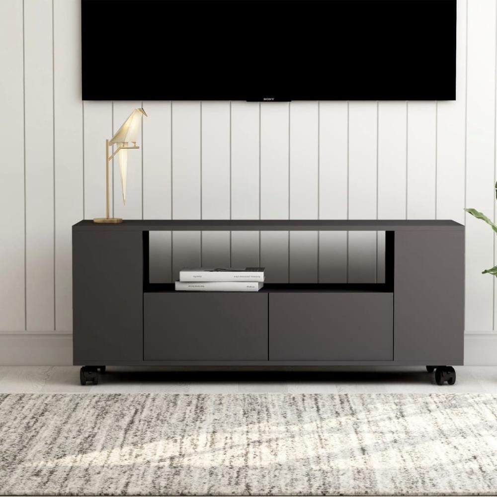 vidaXL TV-Schrank Grau 120 x 35 x 48 cm Holzwerkstoff Bild 1