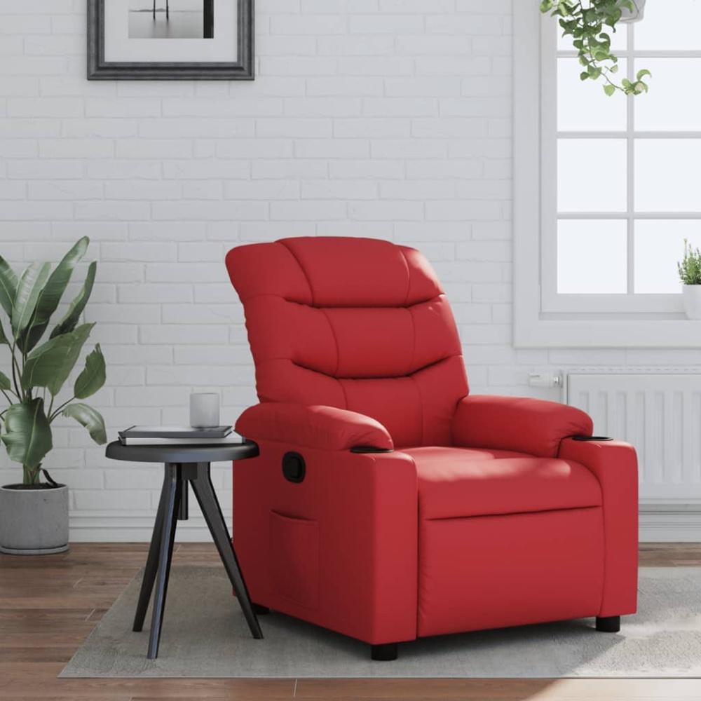 vidaXL Relaxsessel Rot Kunstleder 374138 Bild 1