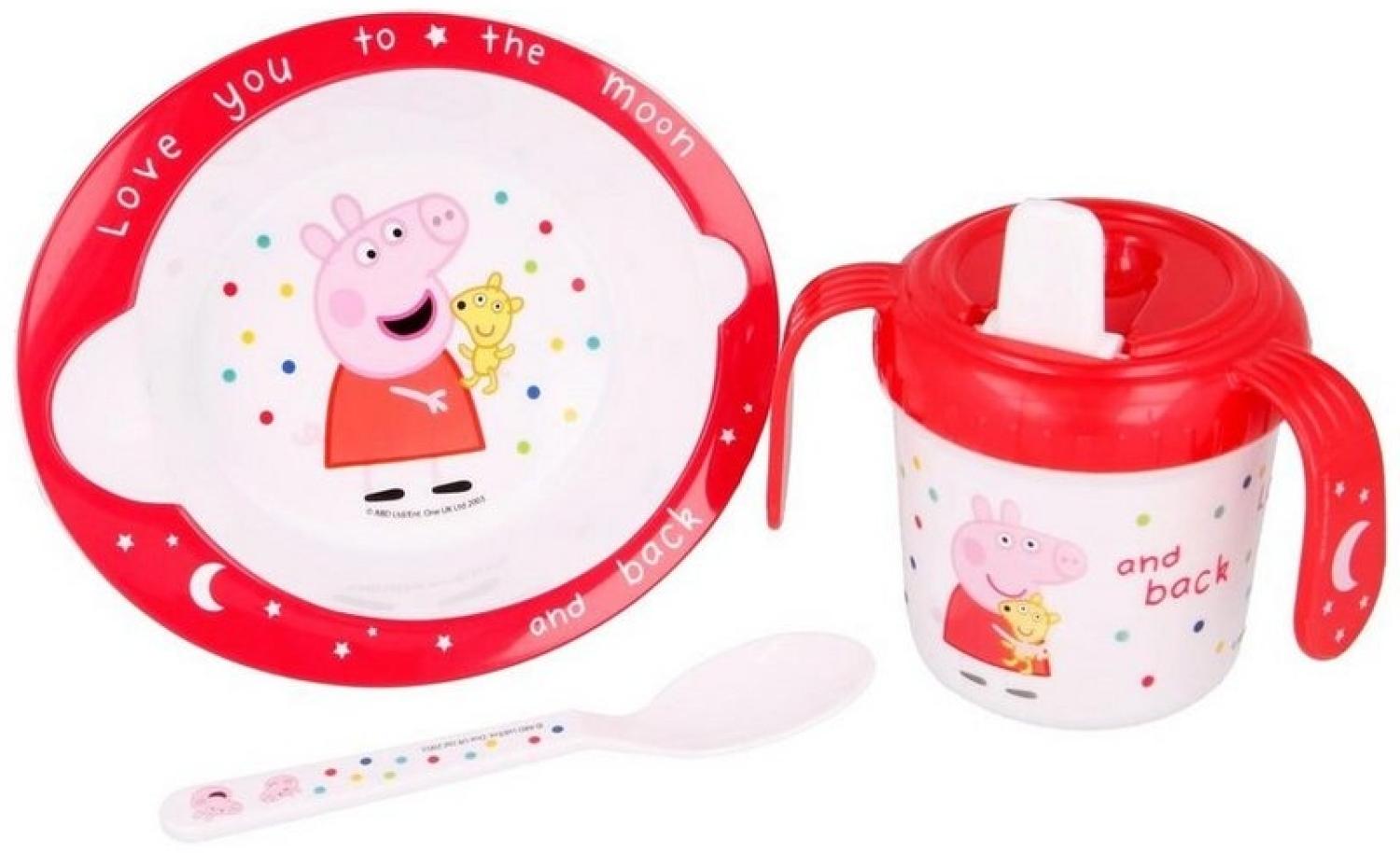 Stor Peppa Pig Babygeschirr Set 3-teilig - A Bild 1