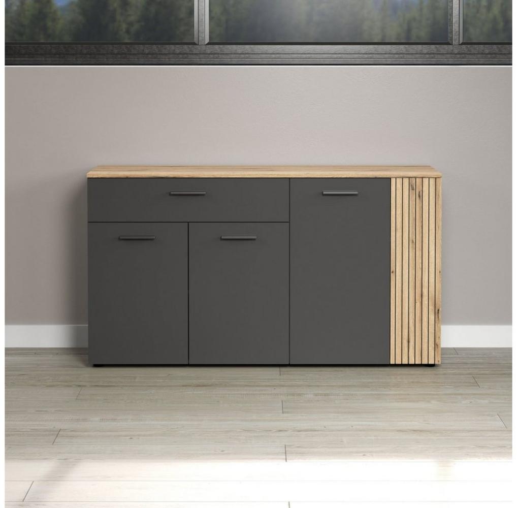 INOSIGN Sideboard Estepona (1 St), Kommode, Akustikpaneel-Look, Breite 150 cm Bild 1