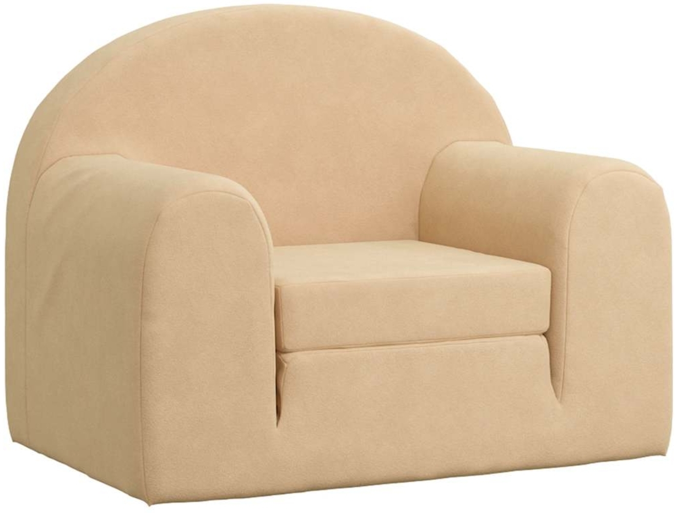 vidaXL Schlafsofa für Kinder Creme Weicher Plüsch 357019 Bild 1