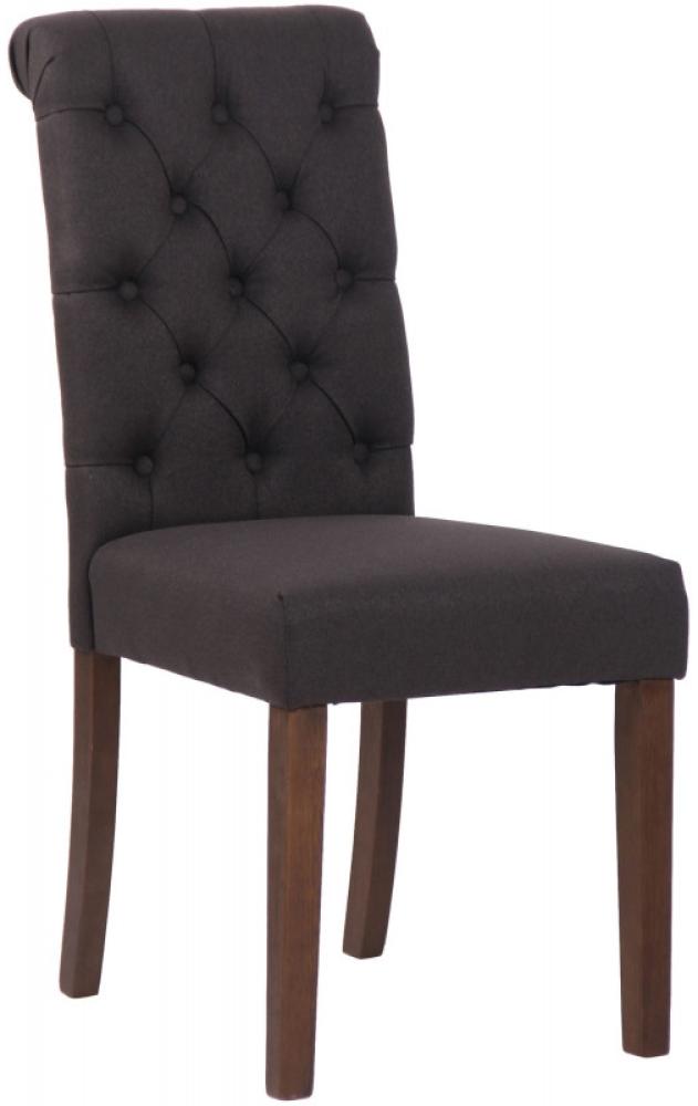 2er Set Esszimmerstühle Lisburn Stoff, schwarz Bild 1