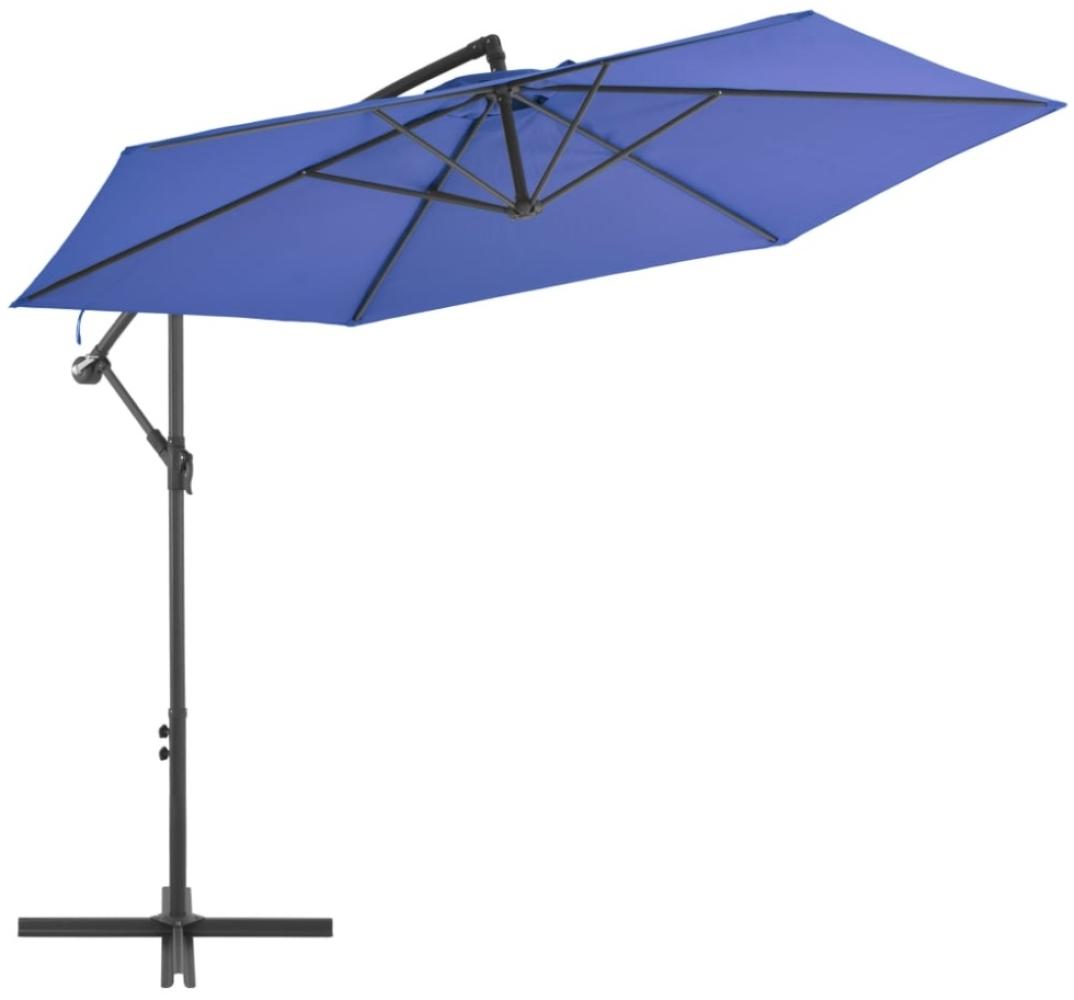 vidaXL Ampelschirm mit Aluminium-Mast 300 cm Blau 47133 Bild 1