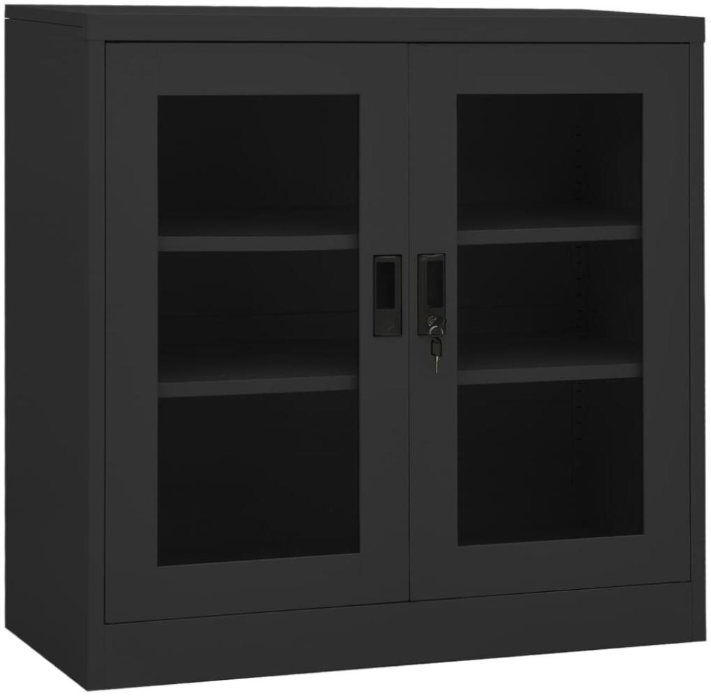 vidaXL Büroschrank Anthrazit 90x40x90 cm Stahl Bild 1