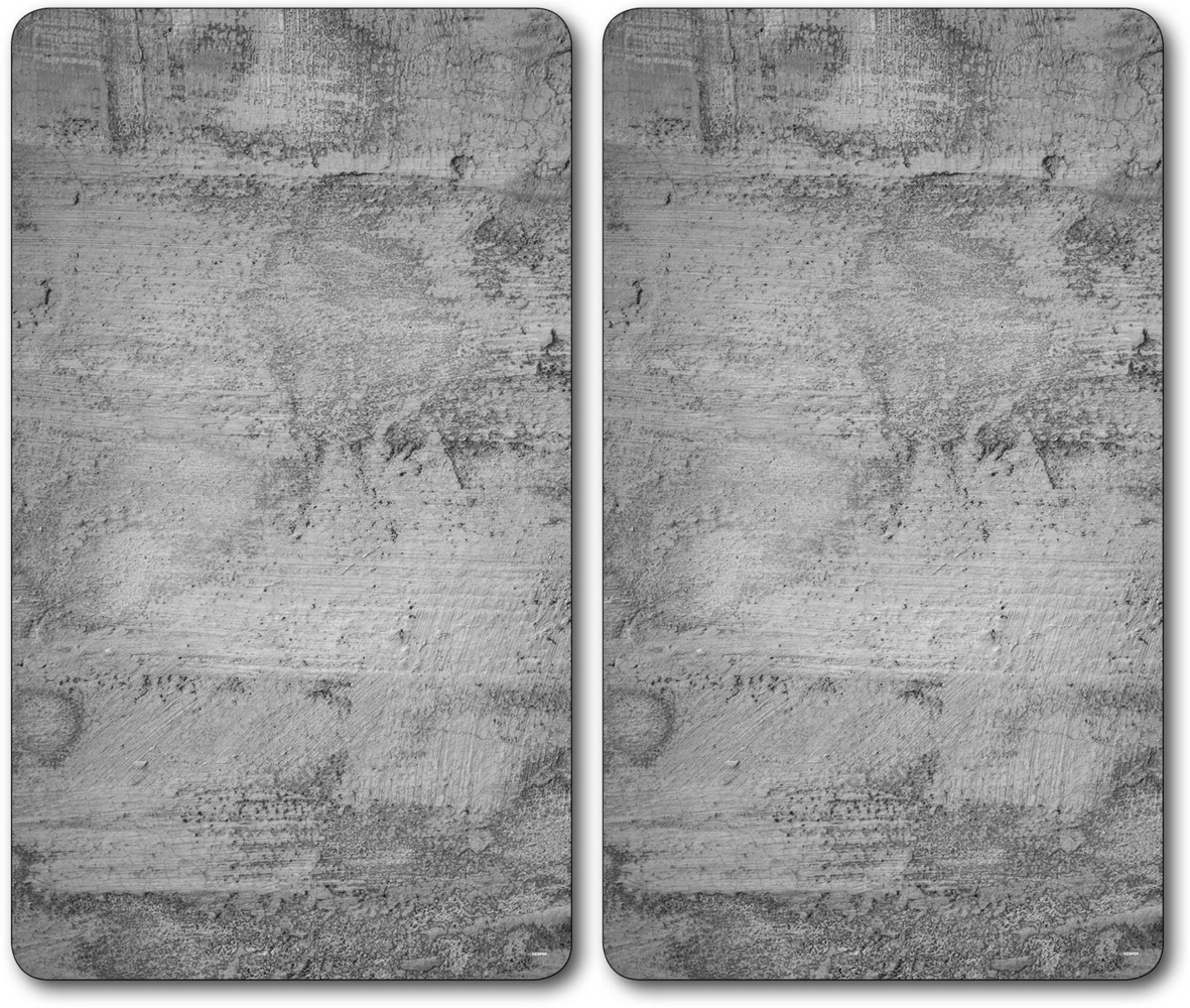 KESPER 36540-13 Multi-Glasschneideplatte 2er Pack Motiv BETON / Herdabdeckplatte / Glasschneidbrett / Glasplatte / Spritzschutz Bild 1