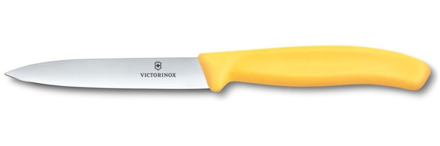 Victorinox Swiss Classic, Gemüsemesser, 10cm, Gerade, Mittelspitz, Gelb Bild 1