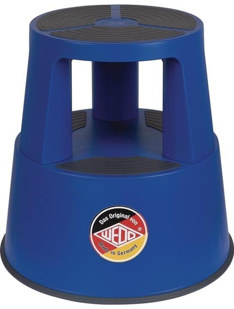WEDO Rollhocker PP & TPE blau Höhe mit/ohne Belastung 420/428 mm Oberer-Ø 292 mm Unterer-Ø 424 mm Bild 1
