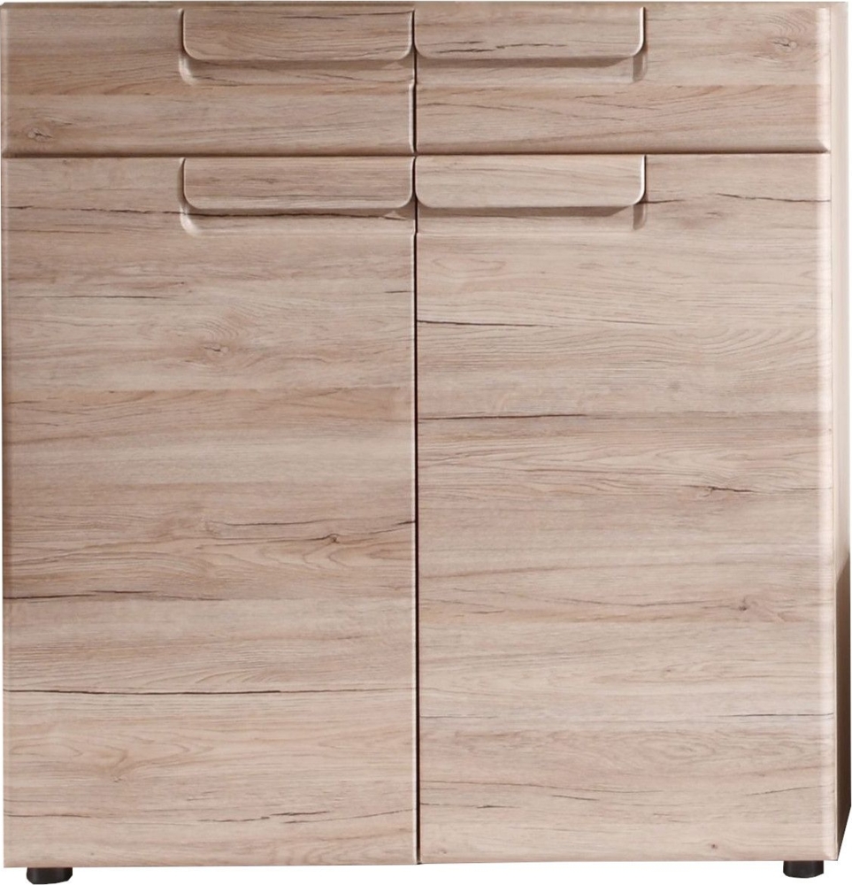 Flur Kommode Schuhschrank Malea Eiche San Remo 90 cm Bild 1