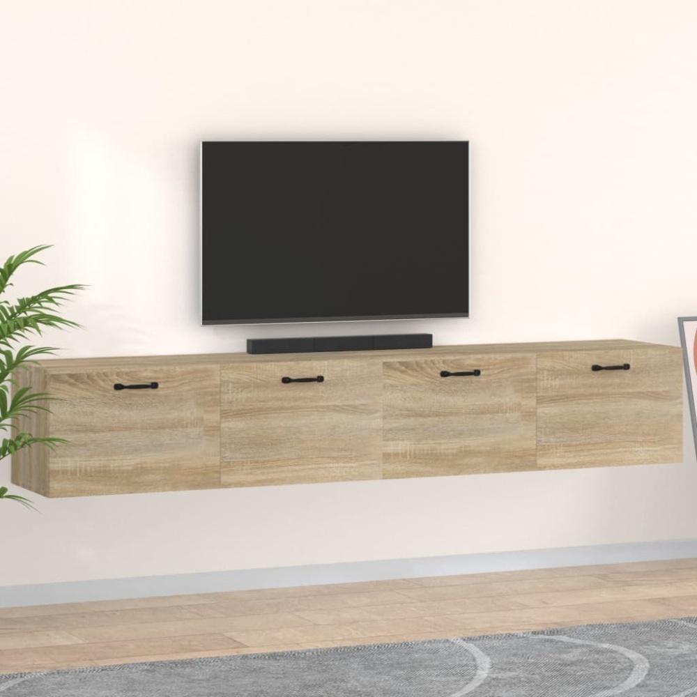 Wandschränke 2 Stk. Sonoma-Eiche 100 x 36,5 x 35 cm Holzwerkstoff Bild 1