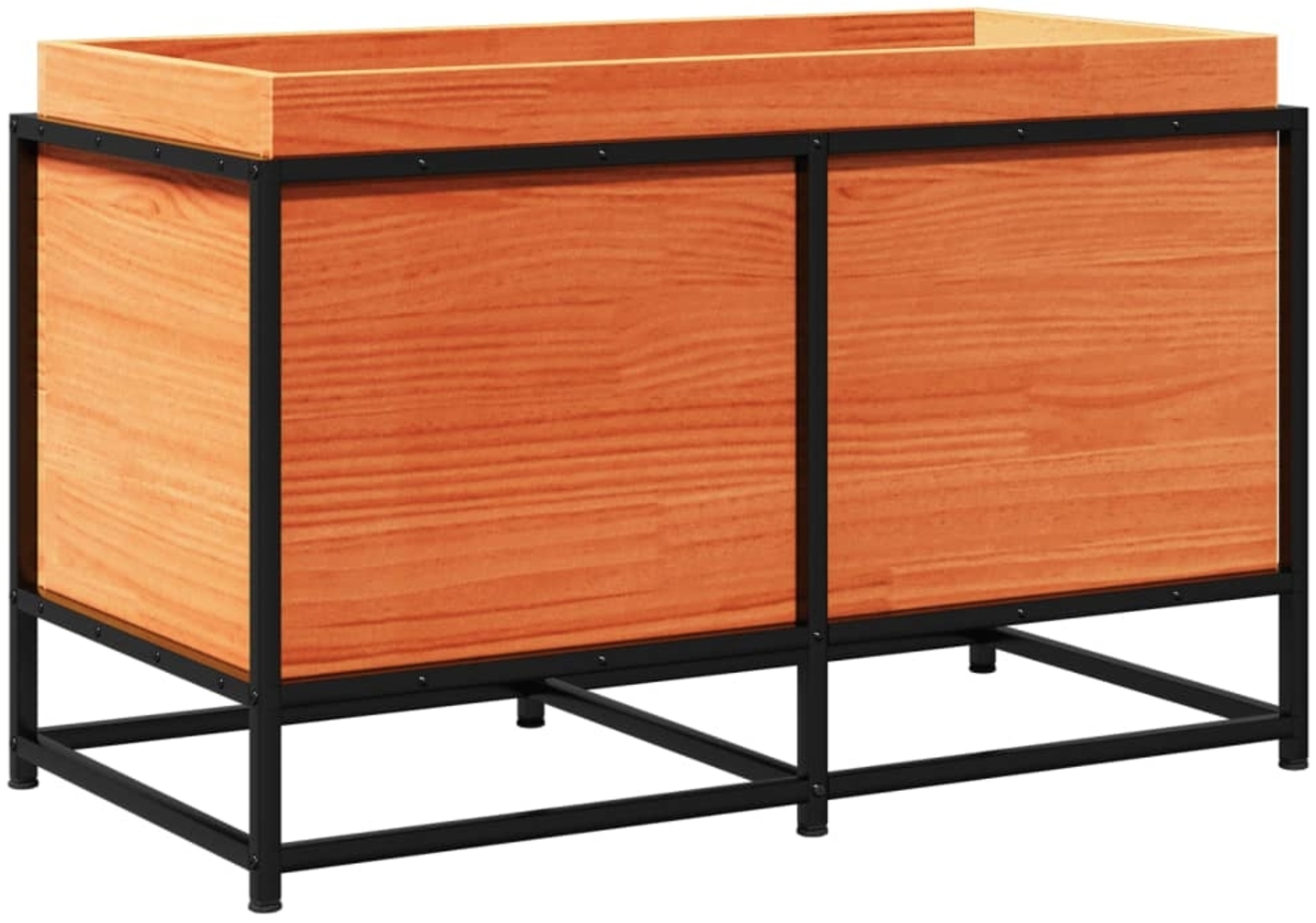 vidaXL Pflanzkübel Wachsbraun 80x40x50 cm Massivholz Kiefer 847030 Bild 1