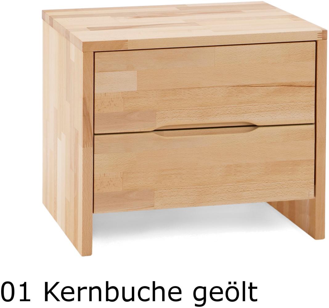 Dico Buche Kernbuche Massivholz Nachttisch Beistelltisch 960.77 04 Buche wenge lackiert Bild 1