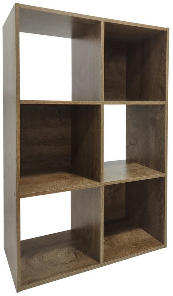 HTI-Line Bücherregal Regal Thekla 6090, Stück 1-tlg, Standregal Bücherregal Raumteiler 6 Regalfächer Bild 1
