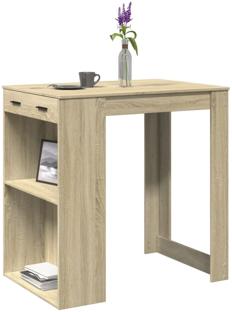 vidaXL Bartisch Sonoma-Eiche 102x70x103,5 cm Holzwerkstoff 3309323 Bild 1