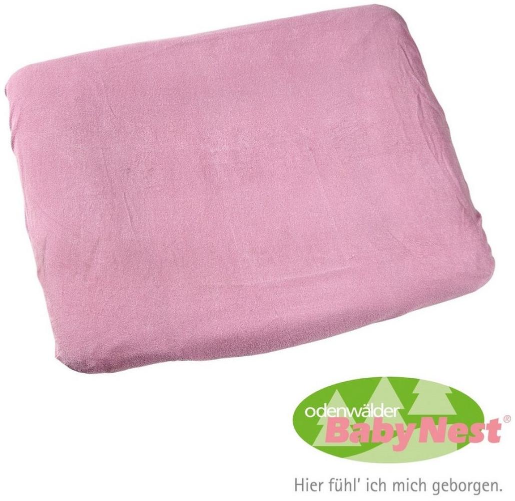 Odenwälder Wickelauflagenbezug Frottee soft pink, 75x85 cm Bild 1