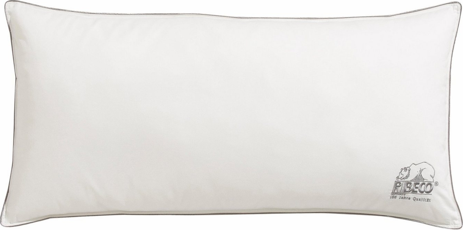 RIBECO Microfaserkissen Marie, Kissen 40x80 cm & 80x80 cm im Spar-Set erhältlich!, Füllung: 100% Polyester, Bezug: 100% Baumwolle, Kopfkissen flauschig & Allergiker geeignet (Hausstauballergiker) Bild 1