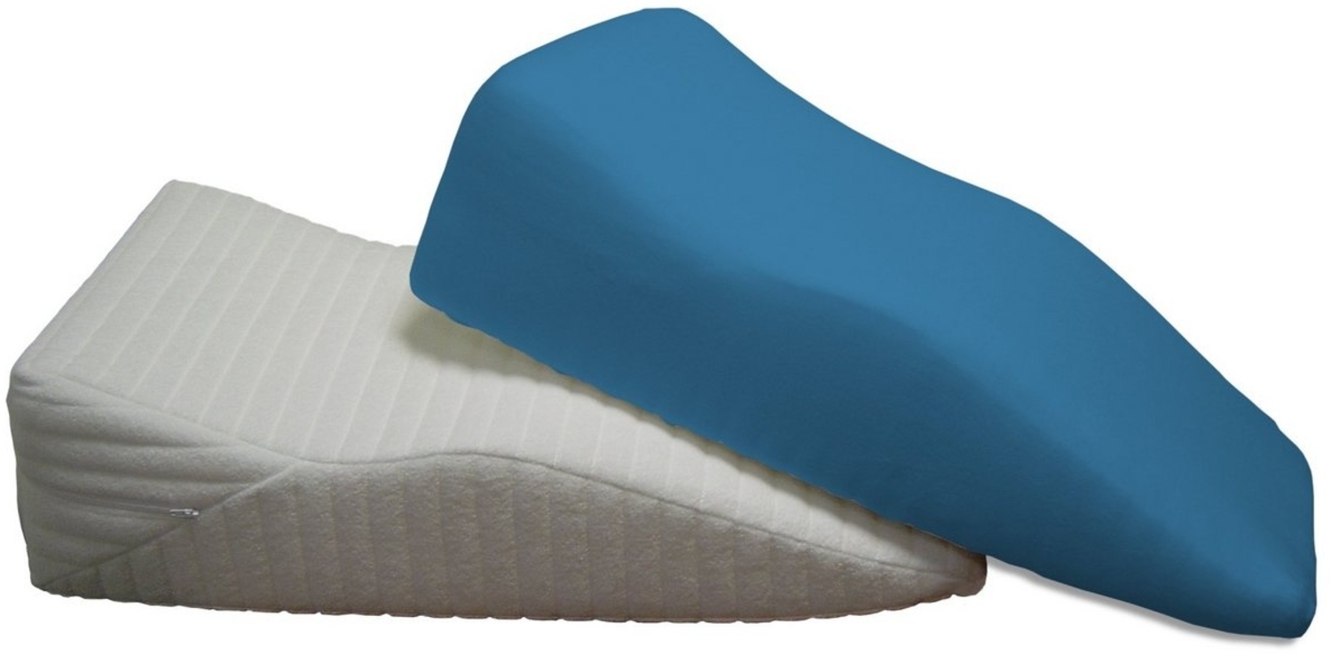 DUKAL Kissenbezüge Beinruhekissen / Venenkissen 40x70 cm, mit Spannumrandung, (1 Stück), aus hochwertigem Doppel-Jersey, 100% Baumwolle, Made in Germany Bild 1