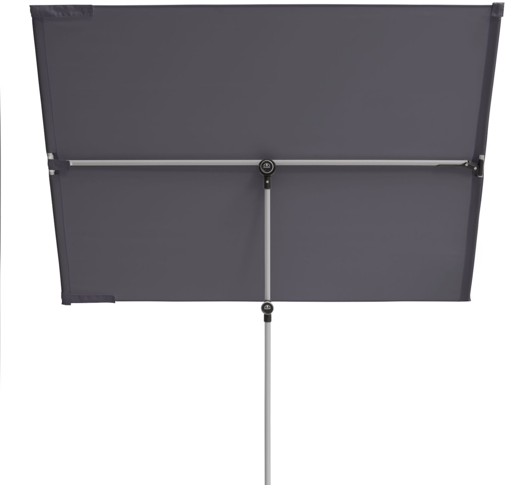 Doppler ACTIVE Balkonblende Sonnenschirm 180 x 130 cm 3 Farbvarianten Mittelmastschirm 840 Anthrazit Bild 1