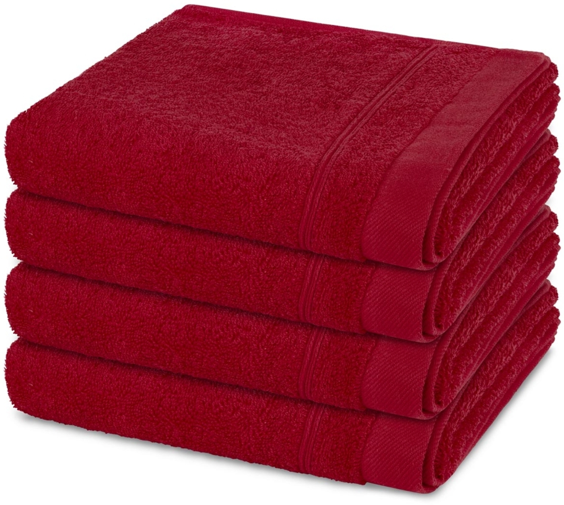 Ross Rubin 4 tlg. Frottier-Set - 4 X Handtuch (50 X 100cm) - 480 - Vino Bild 1