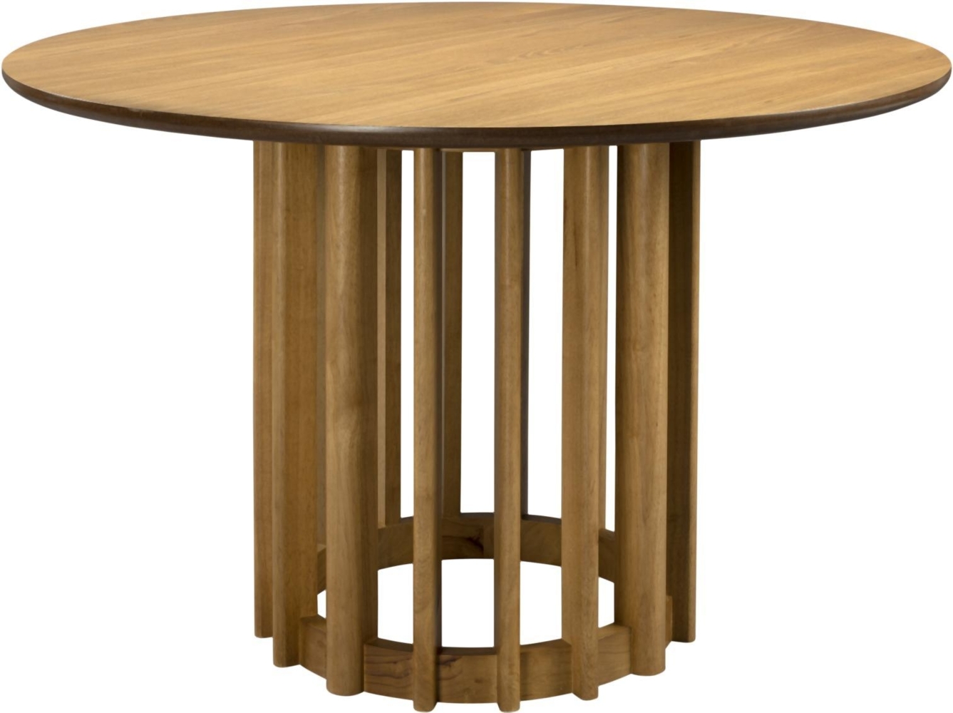 Esstisch BARLET Rund Ø 120 cm Eichenfurnierplatte von DutchBone Bild 1