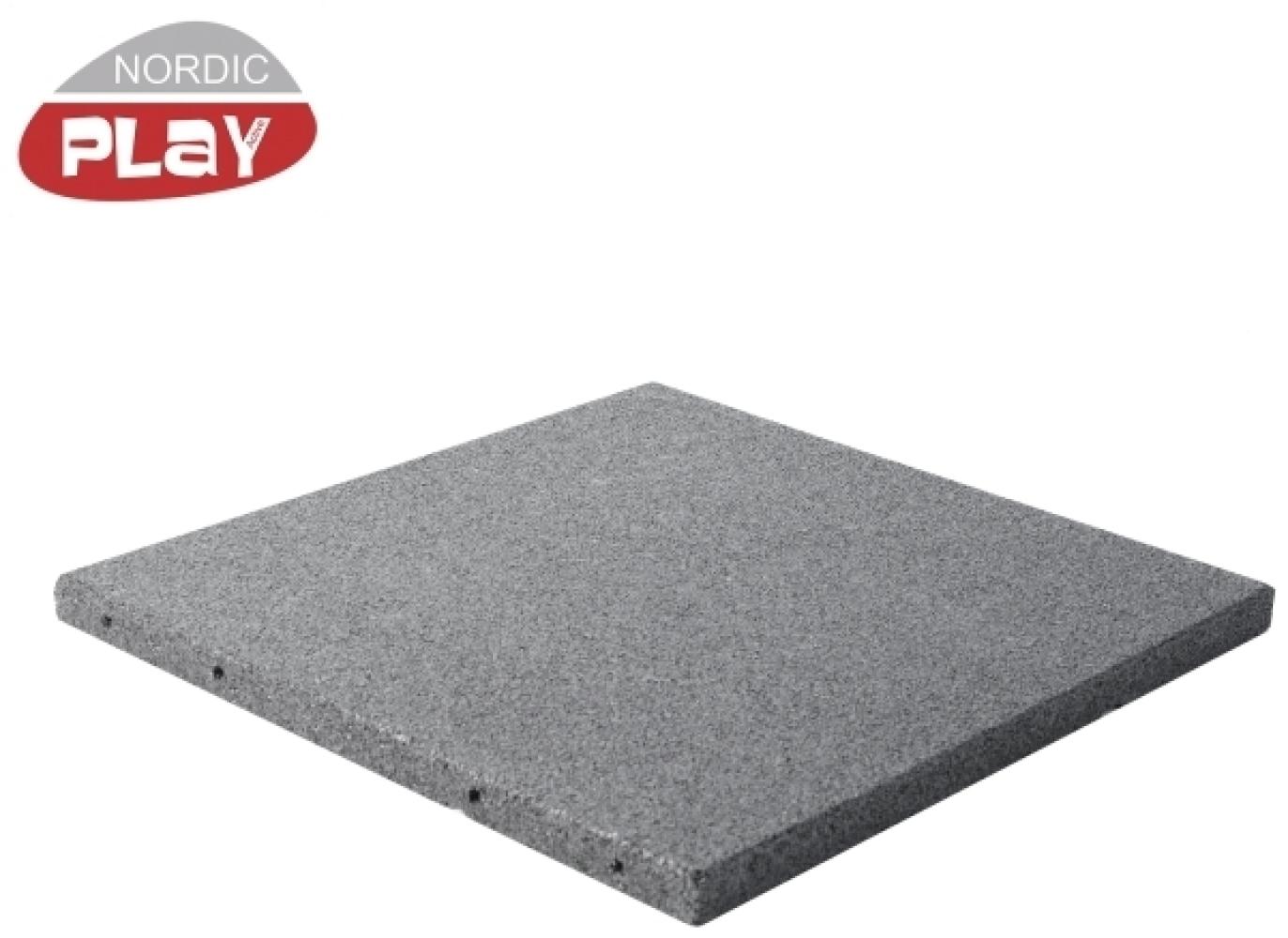 Gummifliese 50x50x3 cm grau NORDIC PLAY Active (810-165) Bild 1