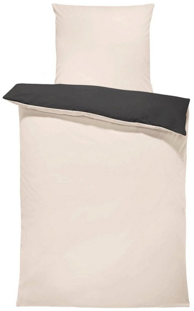 One Home Bettwäsche Doubleface, Mikrofaser, 4 teilig, Uni Wende mit Reißverschluss, Normalgröße Bild 1