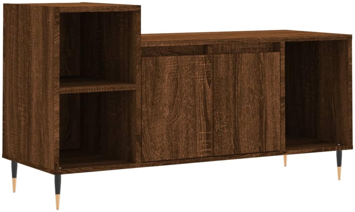 vidaXL TV-Schrank Braun Eichen-Optik 100x35x55 cm Holzwerkstoff 831315 Bild 1