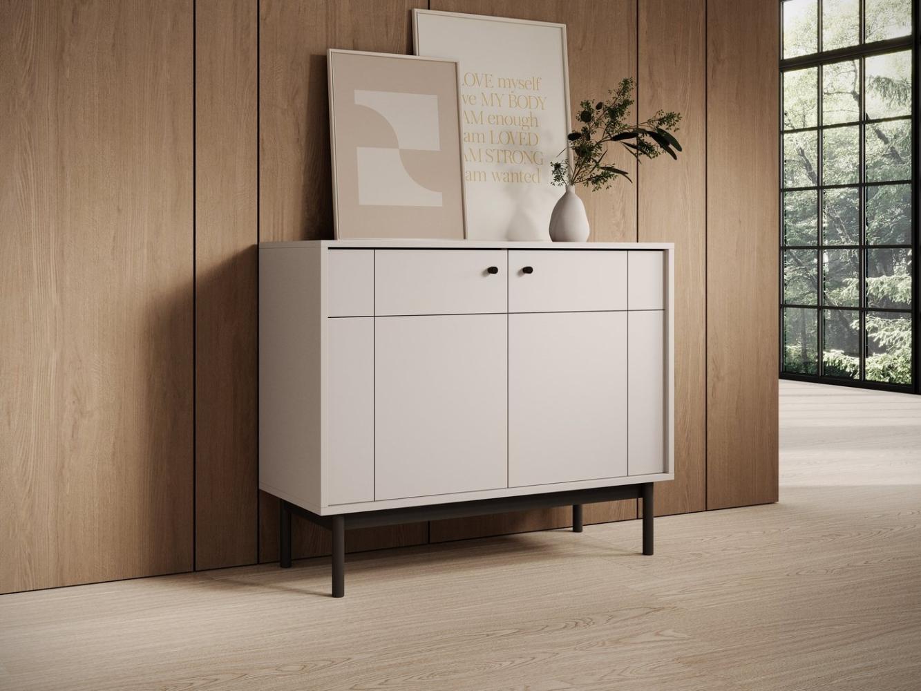 MOEBLO Kommode Ismene - K104 (Sideboard Wohnzimmer Kommode Schlafzimmer Komodenschrank Highboard), (BxHxT):104x84x39 cm Bild 1