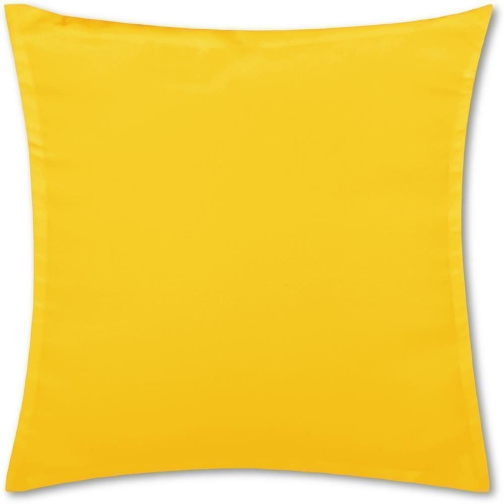 Kissenhülle Dekokissen Kissenbezug Microfaser - viele Größen und Farben Gelb 80 x 80 cm Bild 1