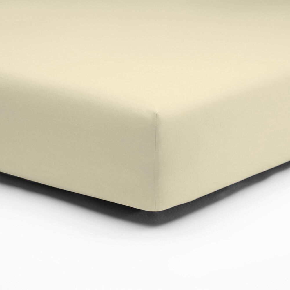 Adam Matheis Bettlaken Baumwolle ecru BL 220x260 cm weiß Spannbetttuch Spannbettlaken Spannlaken Bild 1