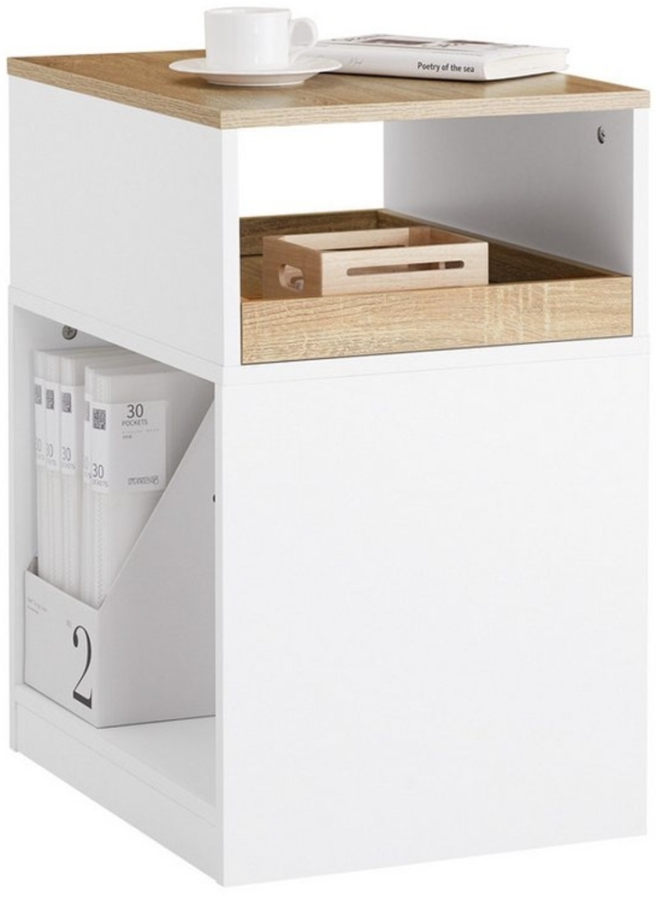 SoBuy Druckertisch ASK08, Rollcontainer Aktenschrank mit Rollen Rollwagen Lagerschrank Bild 1