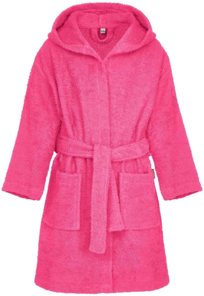 Playshoes Frottee-Bademantel Uni|98/104| pink Bild 1