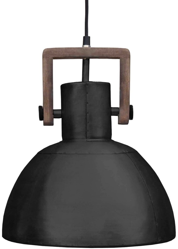 PR Home 1372905 Hängelampe Ashby Holz schwarz Zink 29cm Bild 1