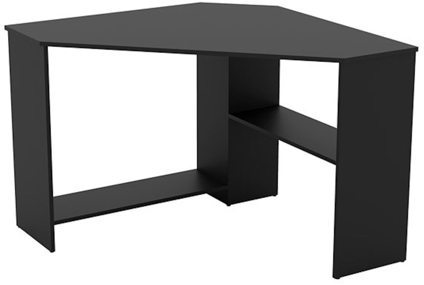 Eckschreibtisch Schreibtisch Rabat 80x80x73cm schwarz Bild 1