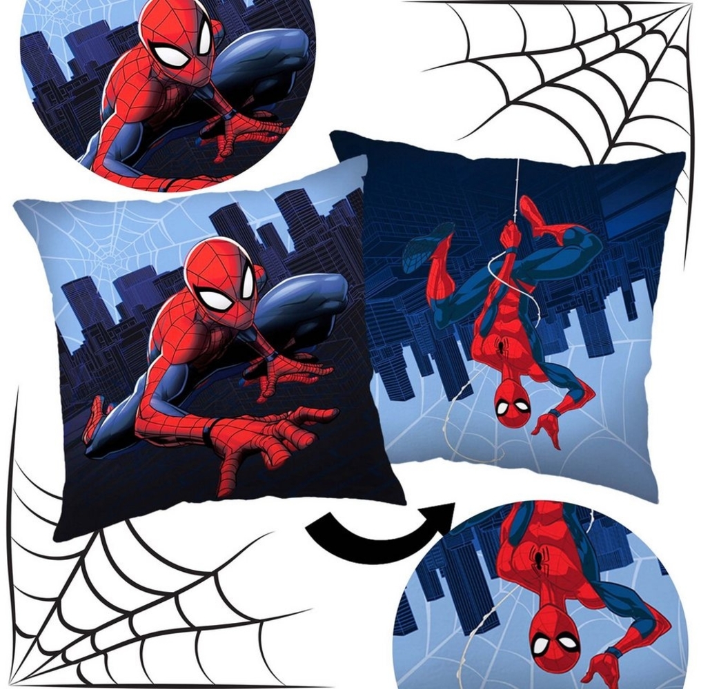 Sarcia. eu Zierkissen MARVEL Spider-Man Quadratisches Kissen, Zierkissen 35x35 cm Bild 1